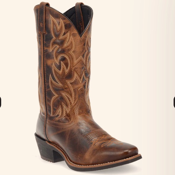 Laredo Mens Breakout 12” Leather Western Cowboy Boots 11.5D Rust Brown - Picture 11 of 14